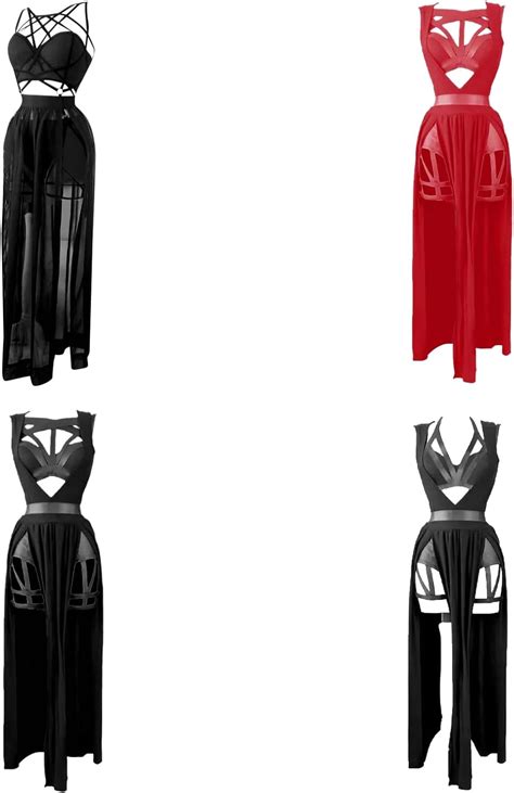 Women S Lingerie Deep V Neck Nightwear Sexy Nightgowns Sexy Lace Mesh Flowy Dress Plus Size