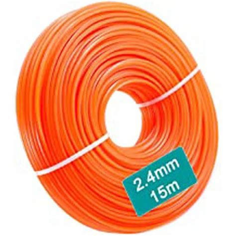 Fil De Nylon Rond Pour D Broussailleuse Mm X M Orange