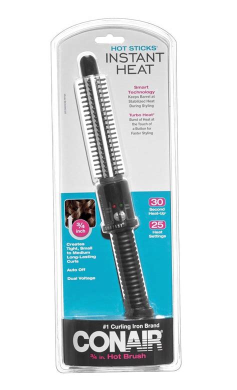 Conair Hot Sticks Instant Heat Curling Brush Heat Settings Model BC WCSR