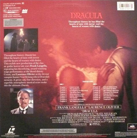 Dracula 1979 Lbx Clv 41057 Hollywood Laserdisc