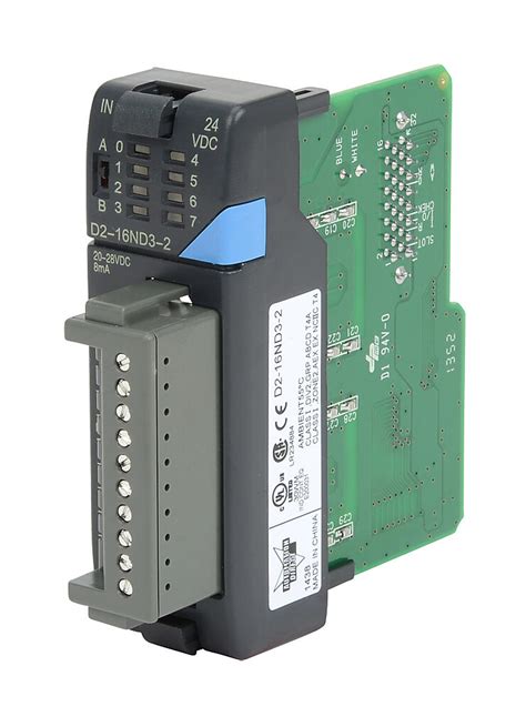 Discrete Input Module: 16-pt, 24 VDC (PN# D2-16ND3-2) | AutomationDirect