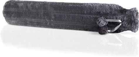Extra Long Hot Water Bottle With Super Soft Cover Faux Fur Luxury Thermotherapy L Pure Natural
