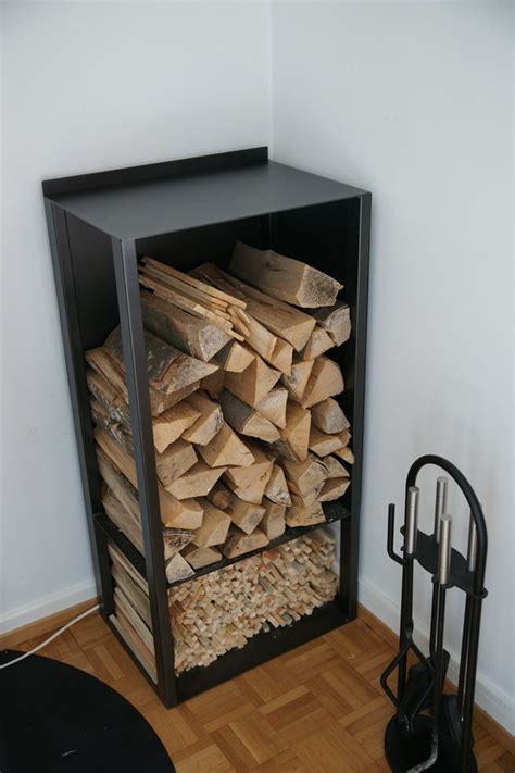 porte buches | Indoor firewood rack, Firewood storage indoor, Wood storage