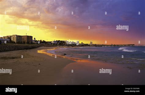 Port Elizabeth Beachfront At Sunset South Africa Stock Photo Alamy