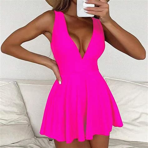 Tejiojio Women S Summer Swimsuit Bikini Womens Sexy Solid Color