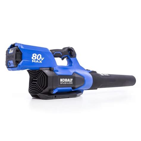 Kobalt 80 Volt Max Lithium Ion Brushless Cordless Electric Leaf Blower 1 Battery Included At