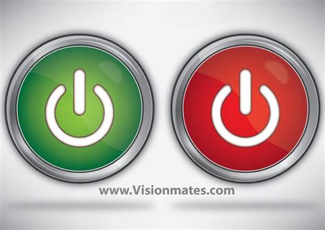 power button  vector freeimages