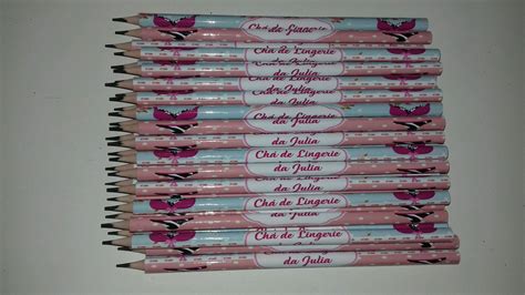 Lapis Personalizado Chá de Lingerie Elo Produtos Especiais