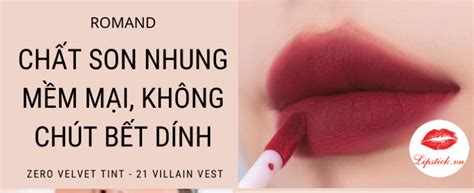 Review Son Romand Villain Vest Màu Đỏ Nhung Đẹp Nhất Hot Nhất