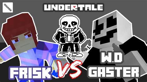 Undertale Frisk Vs Wd Gaster Minecraft Story Mode Youtube