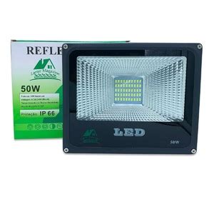 Refletor Led 50w Holofote Branco Frio Bivolt Prova D Agua 29288