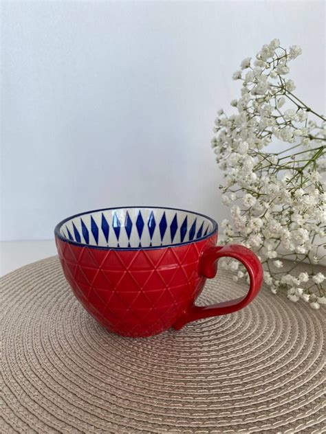 Кружка "синие ромбики", 350 мл купить c доставкой на OZON по низкой ...