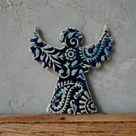 White Ceramic Angels Etsy