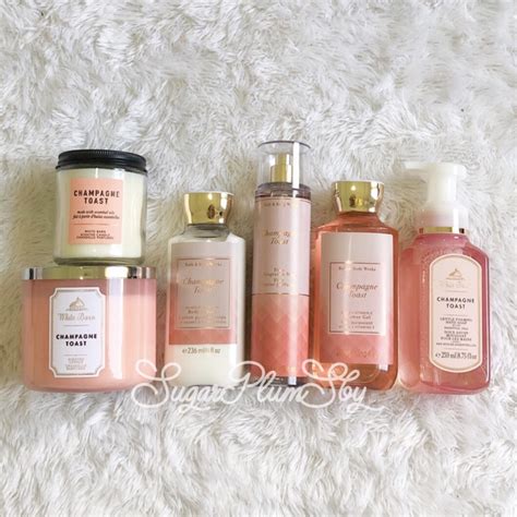 Jual ORIGINAL BBW Champagne Toast Body Care Candle Body Mist Lotion