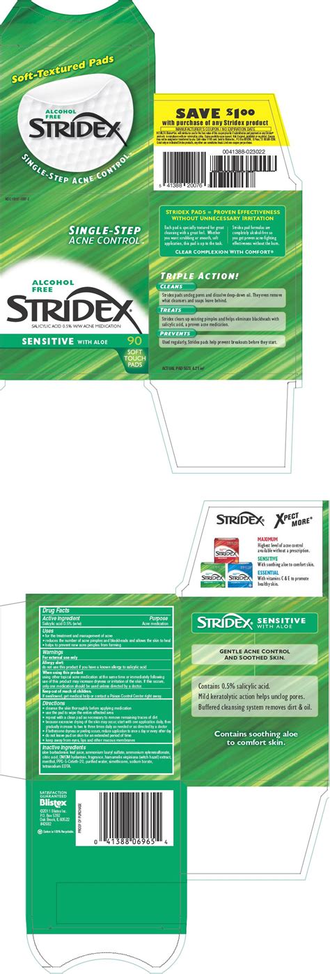 Stridex Sensitive (liquid) Blistex Inc