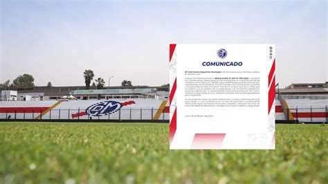 Deportivo Municipal Confirmó Que No Se Presentará Ante Carlos A