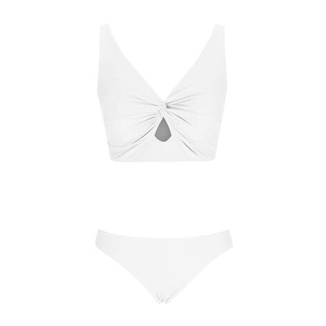 Hbyjlzyg Women S Bikini Sets Two Piece Swimsuit Low Waisted V Neck