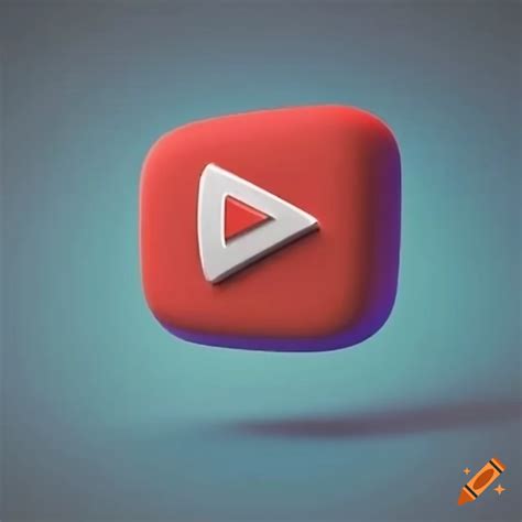 3d Youtube Logo On Craiyon