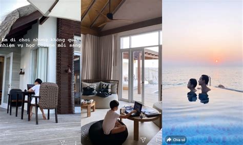 Tin sao Việt 3 3 Hương Giang mặc bikini tình tứ ôm vai trai lại trên bờ biển