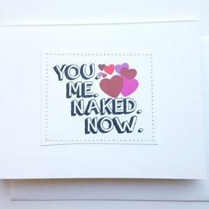 Hot Sexy Card For Your Honey You Me Naked Now Etsy