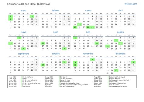 Calendario Colombia Festivos Y Fechas Importantes Porn Sex Picture