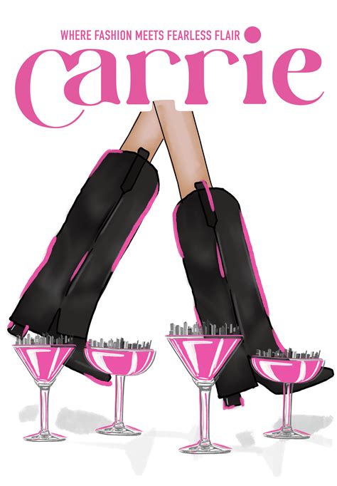 Fashion Illustration Sex And The City Carrie On Behance