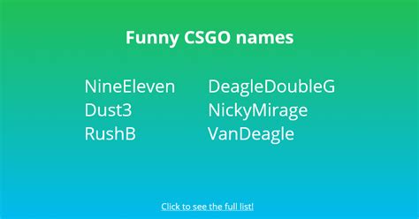 310 Best Cool And Funny Csgo Names Followchain