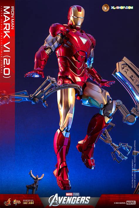 Hot Toys MMS687D52 The Avengers 1 6th Scale Iron Man Mark VI 2 0 Collectible Figure
