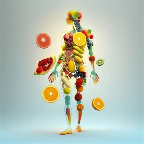 Nutrição Do Corpo Humano - A frutas formando um metabolismo e nutrição do corpo humano comer dieta ...