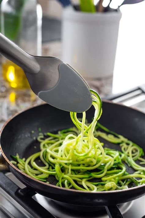How To Cook Zucchini Noodles Step By Step Photos