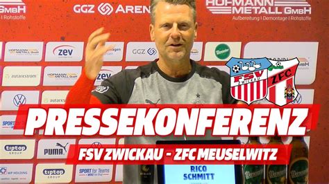 FSV TV Pressekonferenz FSV Zwickau ZFC Meuselwitz 1 1 0 0 YouTube