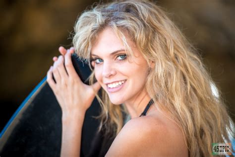 Black Surfboard Blonde Surf Girl Bikini Model Malibu Sea C Flickr