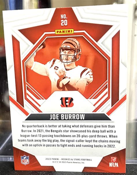 Joe Burrow 2023 Panini Rookies Stars Longevity Holo Cincinnati