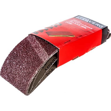 Лента шлифовальная (3 шт; 75х533 мм; Р36) REDVERG 6624246 - выгодная ...