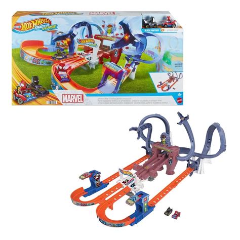 Pista Hot Wheels Racerverse Spider Man Comecial Tranex