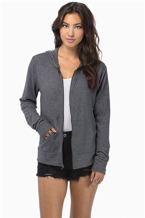 Black Campfire Zip Up Sweater - $50 | Tobi US