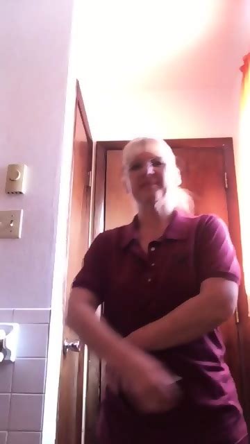 Mature Blonde Lady Strips Off In Front Of The Cam