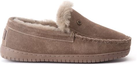 Warmbat Grizzly Men Suede Heren Sloffen Taupe Bruin Maat 41 Bol