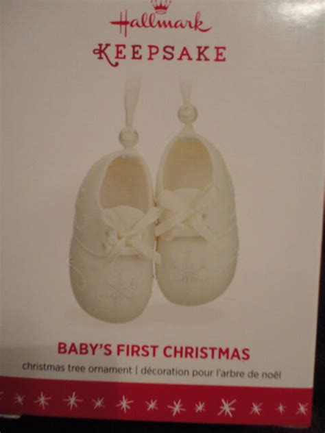 Hallmark Keepsake 2016 Babys First Christmas Porcelain Baby Booties