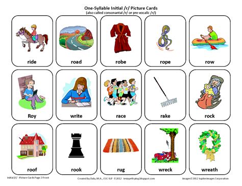 R Word List Speech Therapy Letter Words Unleashed Exploring The