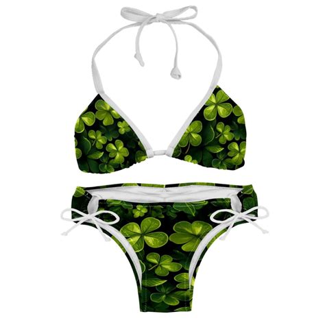 Saint Patrick S Day Bikini Set With Detachable Sponge Adjustable