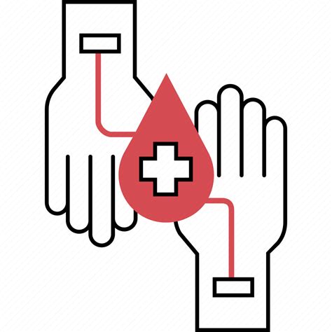 Blood Blood Giving Charity Donation Donor Give Transfusion Icon