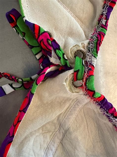 1960s Psychedelic Bikini Top Gem