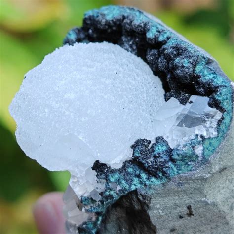 chalcedony geode etsy