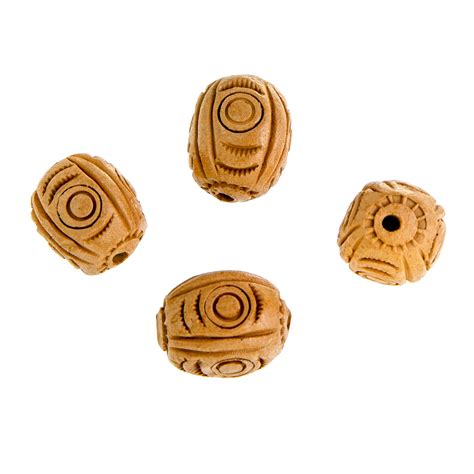 Terra Cotta Clay Bead 22x18mm Tube 4 Pcs