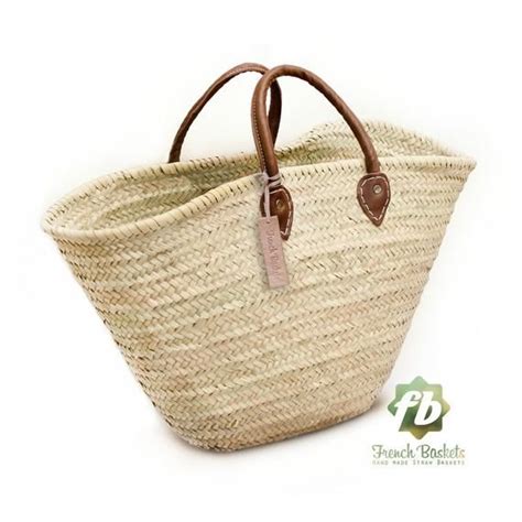 Straw Bag French Basket French Market Basket Beach Bag Handmade