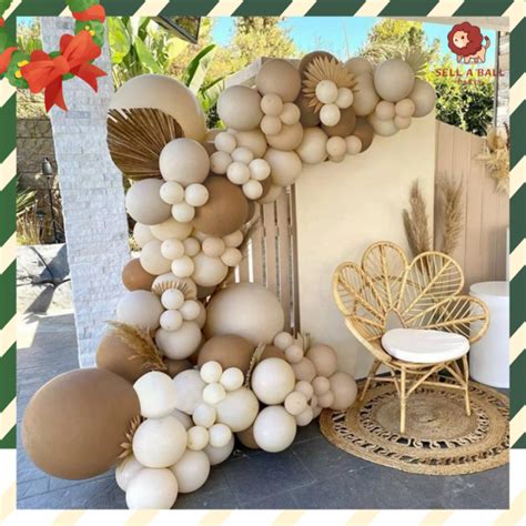 HOT Retro Brown Balloon Garland Arch Kit Wedding Birthday Party