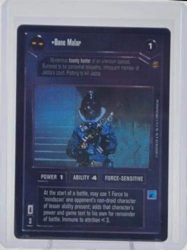 Bane Malar Foil Prices Star Wars Ccg Reflections Star Wars Cards