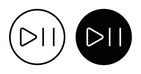 Play Pause Icon 45997408 Vector Art At Vecteezy
