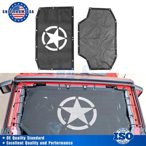 Anti Uv Bikini Sunshade Mesh Shade Top Cover For Jeep Wrangler Jk Jku X